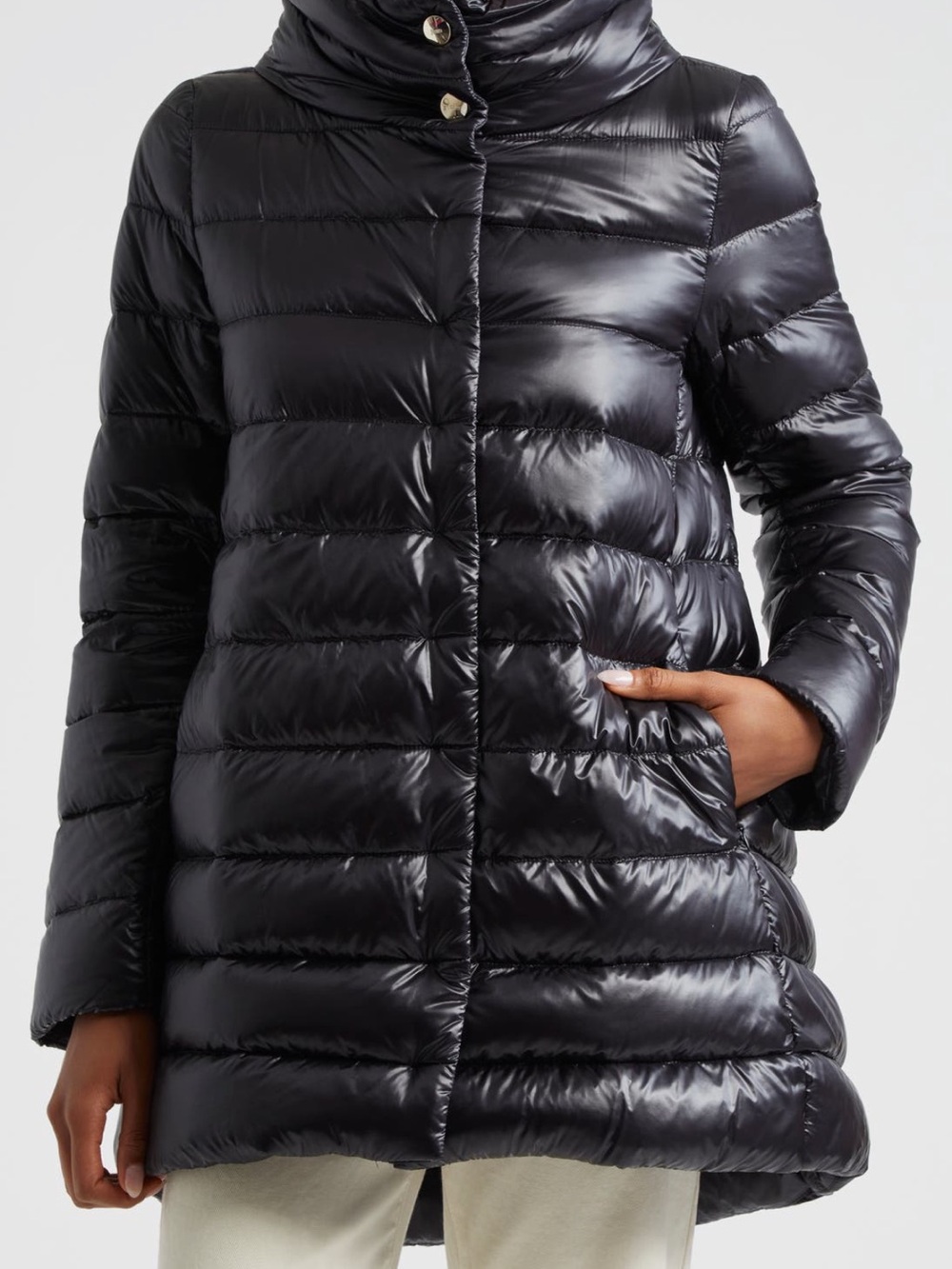 NWT Herno Amelia Water Resistant Stand Collar Puffer jacket - size 50 (US 14) - Picture 10 of 12